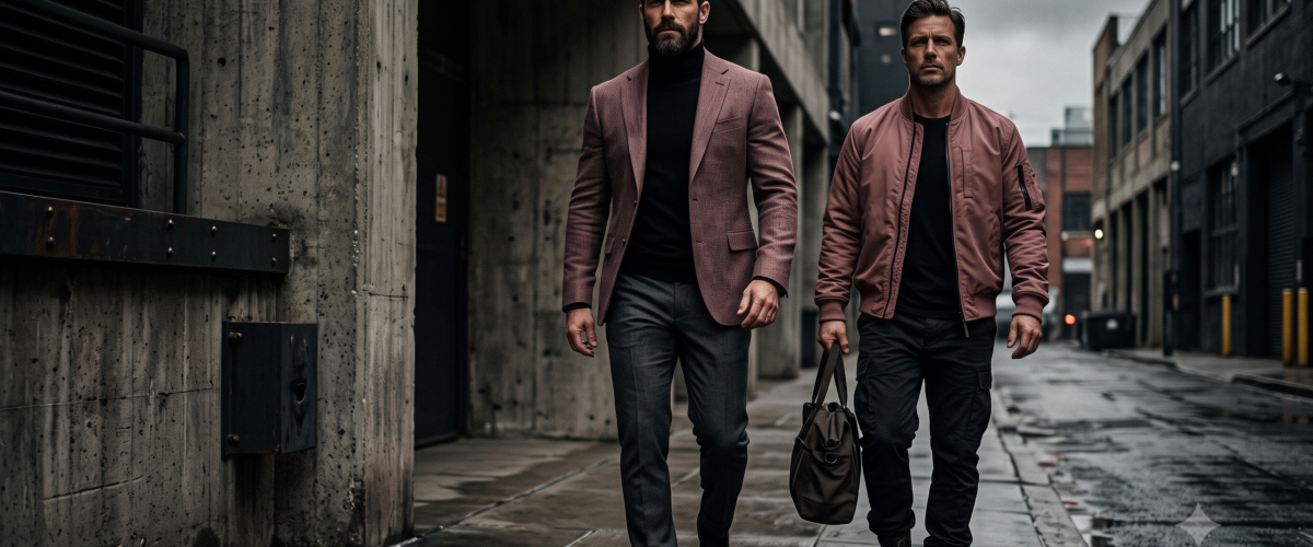 homem usando rosa - blusa rosa
